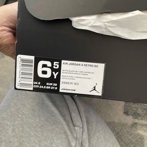 Jordan 3 GS 6.5